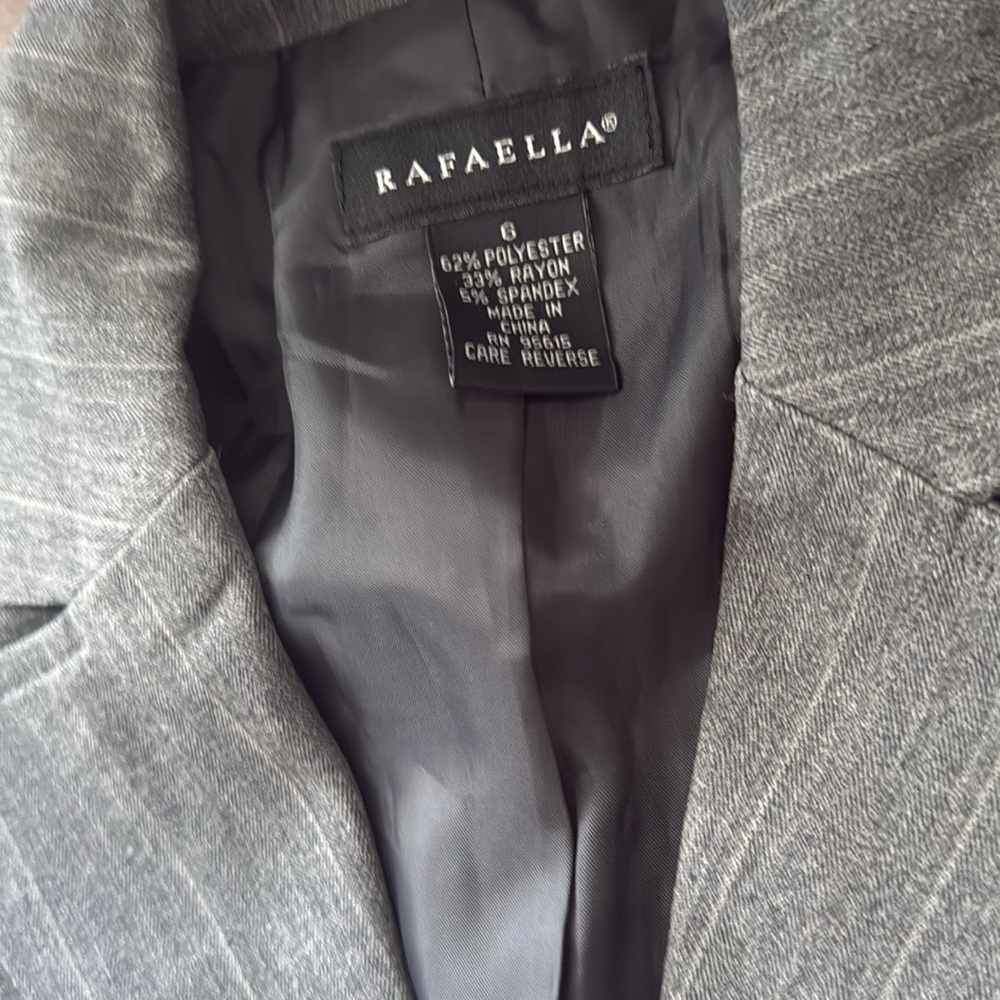3/$10 Rafaella Dark Gray Blazer - Picture 3 of 7